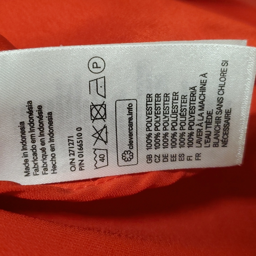 ❤️H&M❤️ RED BUTTON DOWN SIZE 8 - Picture 4 of 4